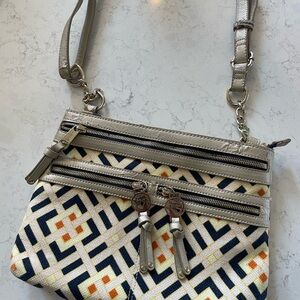 Spartina Geometric Pattern Crossbody Bag
